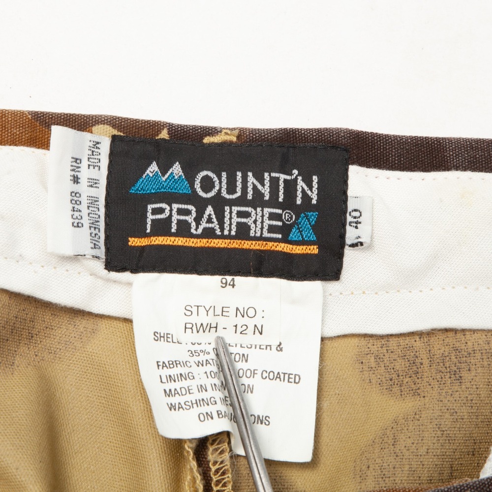 Mount'n Prairie Hunting Pants Mens 40 Brown Duck Camo Water Proof RWH-12 N - Picture 6 of 14